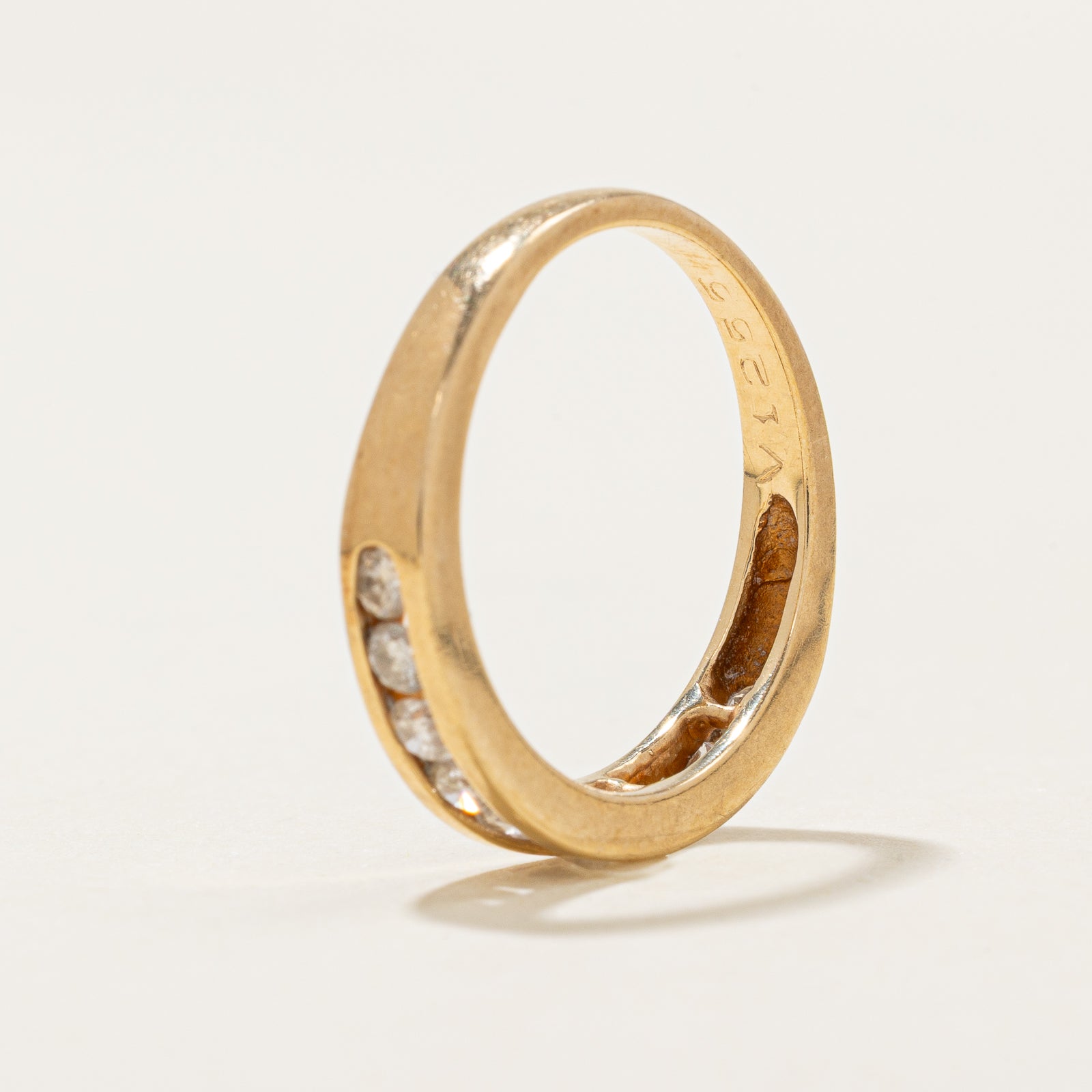 14k Channel Set Diamond Band | 0.53ctw | SZ 6.75