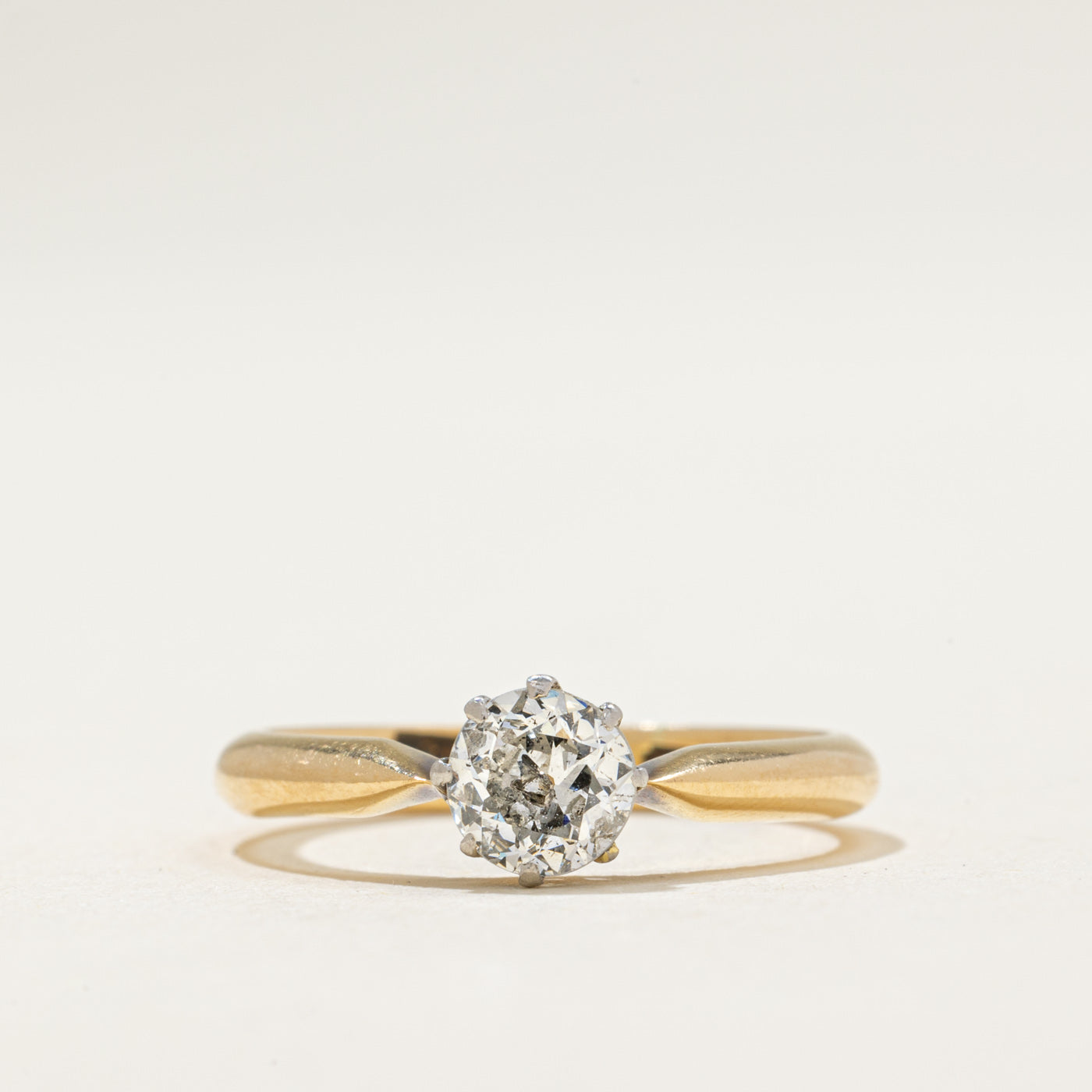 Antique Old European Cut Diamond Engagement Ring | 0.50ct | SZ 6.25