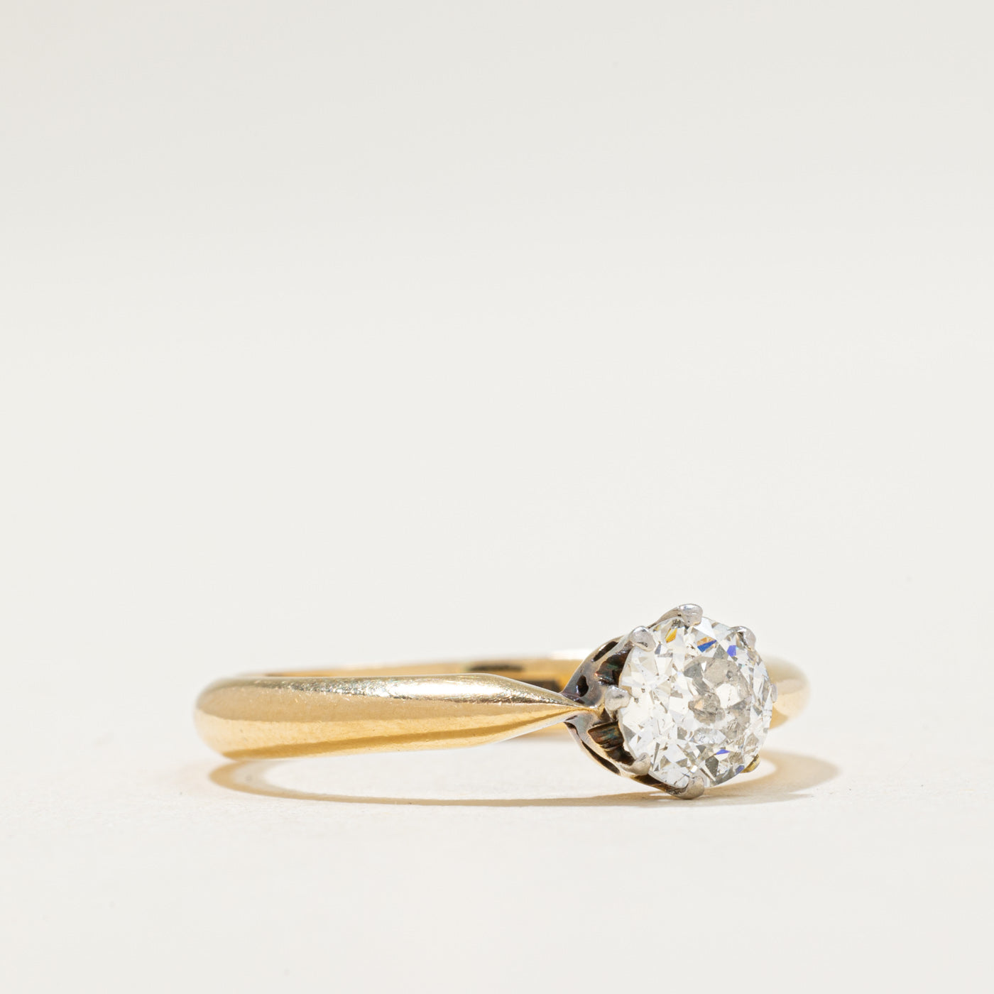Antique Old European Cut Diamond Engagement Ring | 0.50ct | SZ 6.25