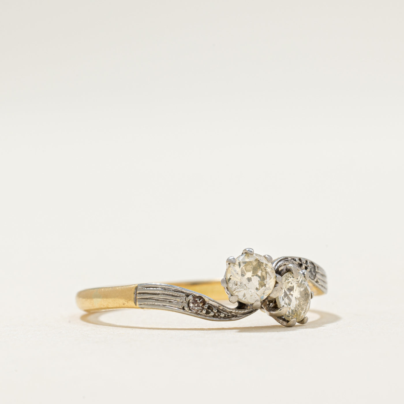 Antique Diamond Toi et Moi Ring | 0.45ctw | SZ 7.75