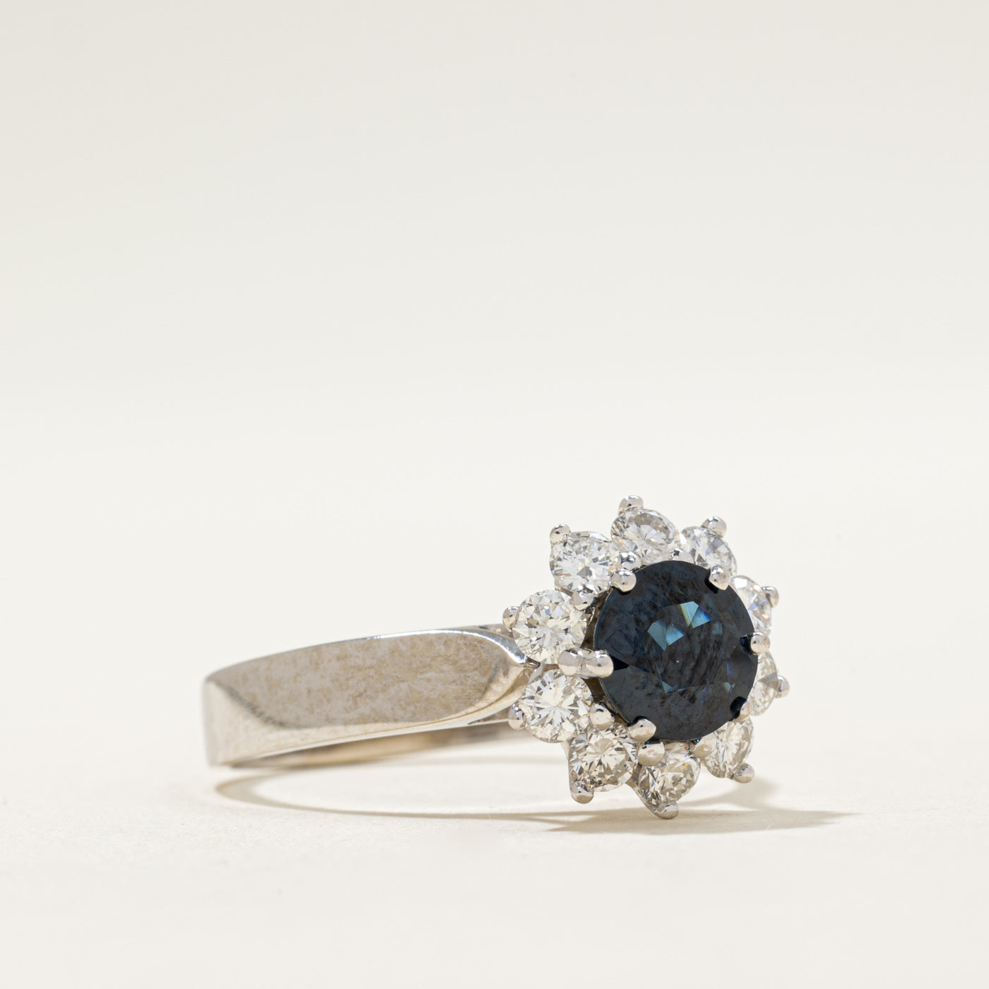 Sapphire & Diamond Petal Ring | 1.37ct, 0.70ctw | SZ 9.25