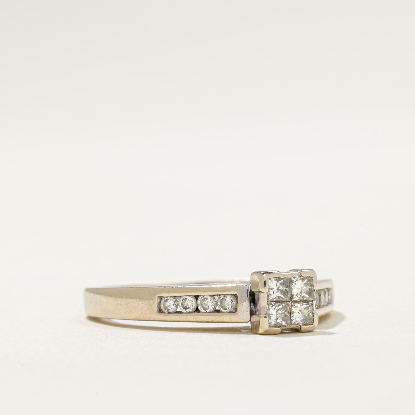 Illusion Set Princess Cut Diamond Ring | 0.34ctw | SZ 7.25