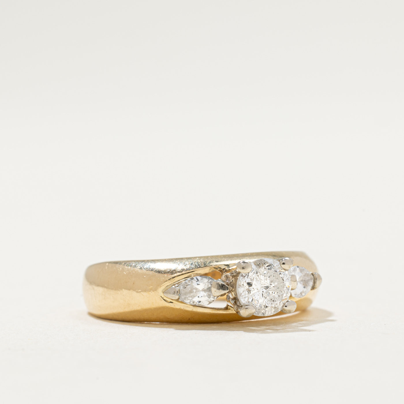 High Set Diamond Engagement Ring | 0.58ctw | SZ 5.25
