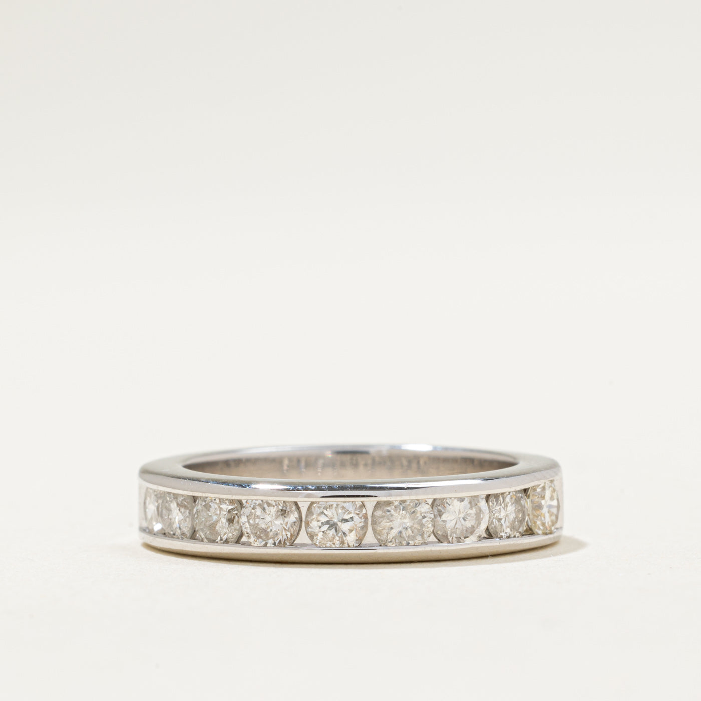 Channel Set Diamond Semi Eternity Band | 0.90ctw | SZ 6