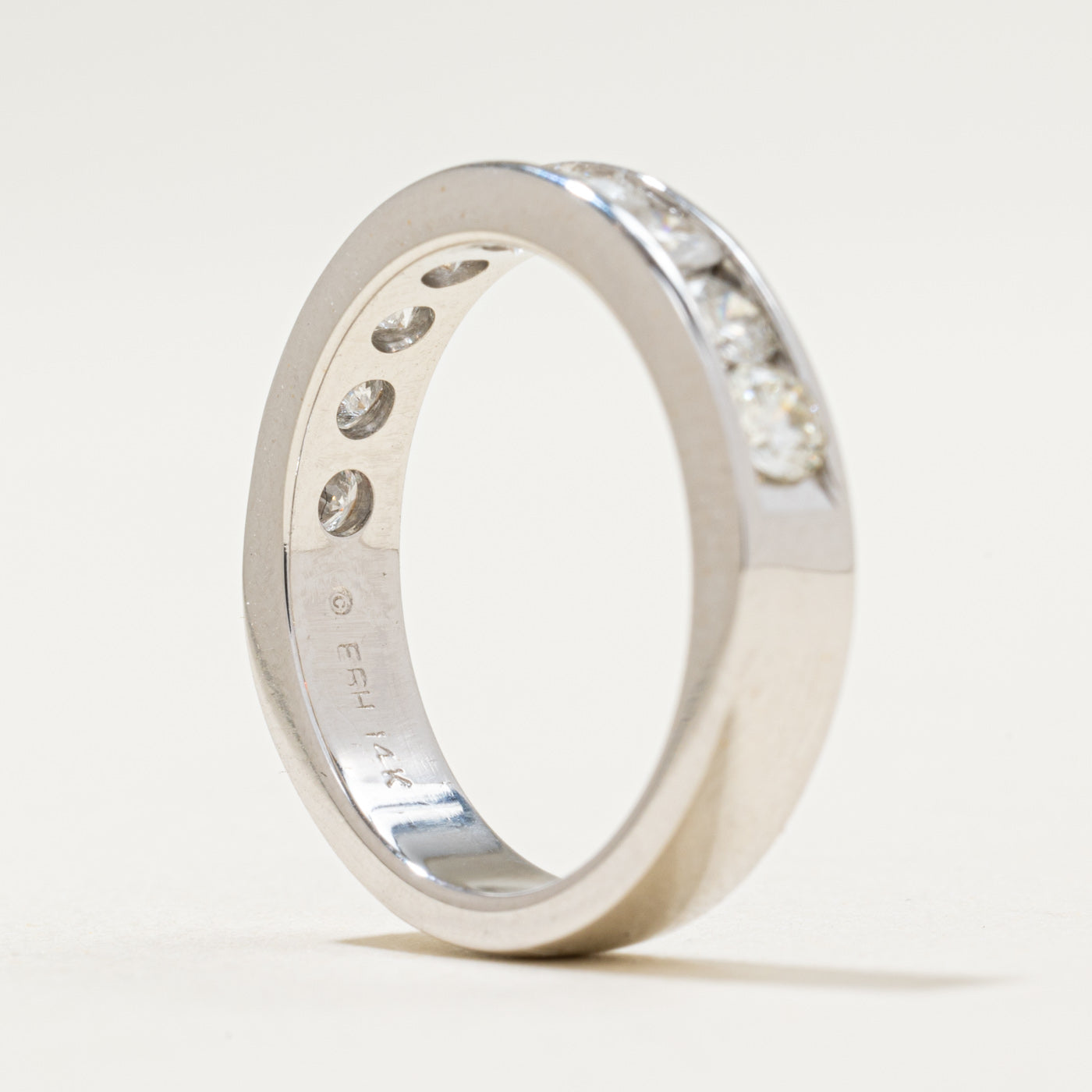 Channel Set Diamond Semi Eternity Band | 0.90ctw | SZ 6