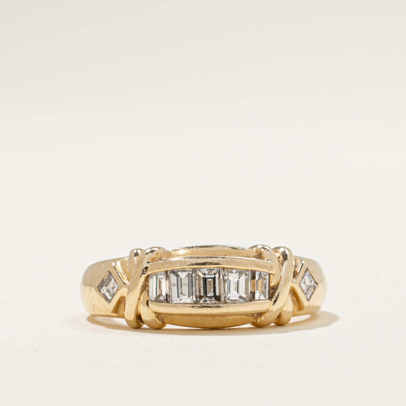 Baguette & Square Cut Diamond Ring | 0.48ctw | SZ 6.25