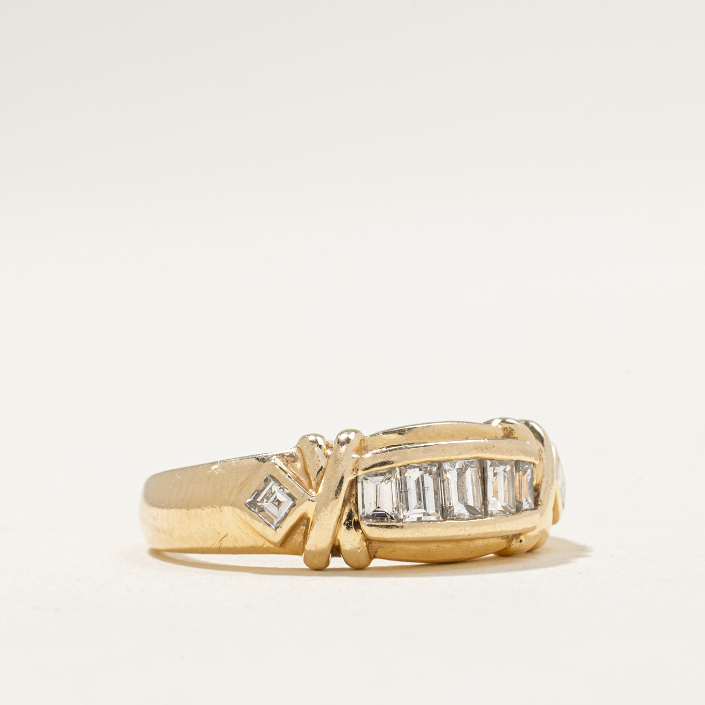 Baguette & Square Cut Diamond Ring | 0.48ctw | SZ 6.25
