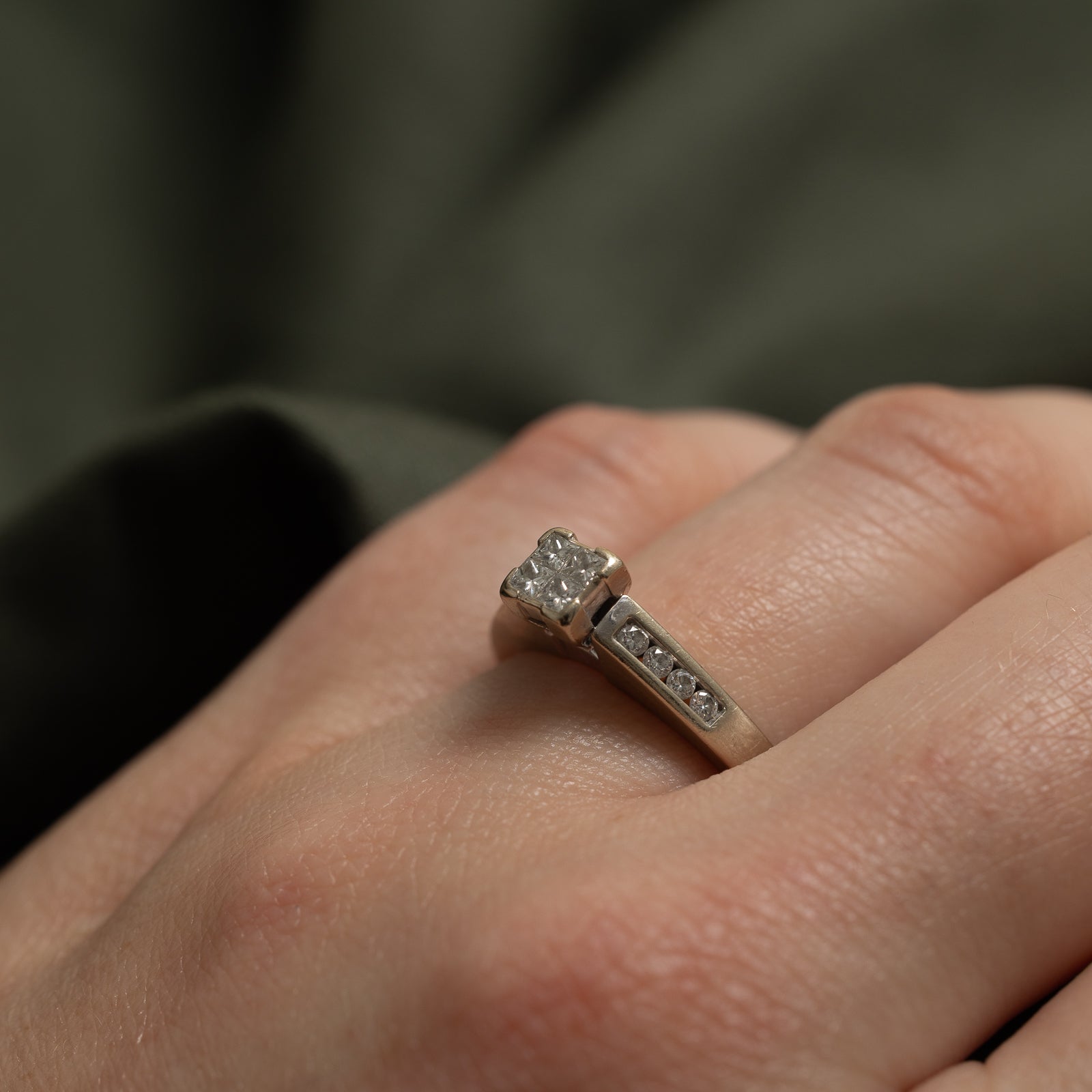 Illusion Set Princess Cut Diamond Ring | 0.34ctw | SZ 7.25