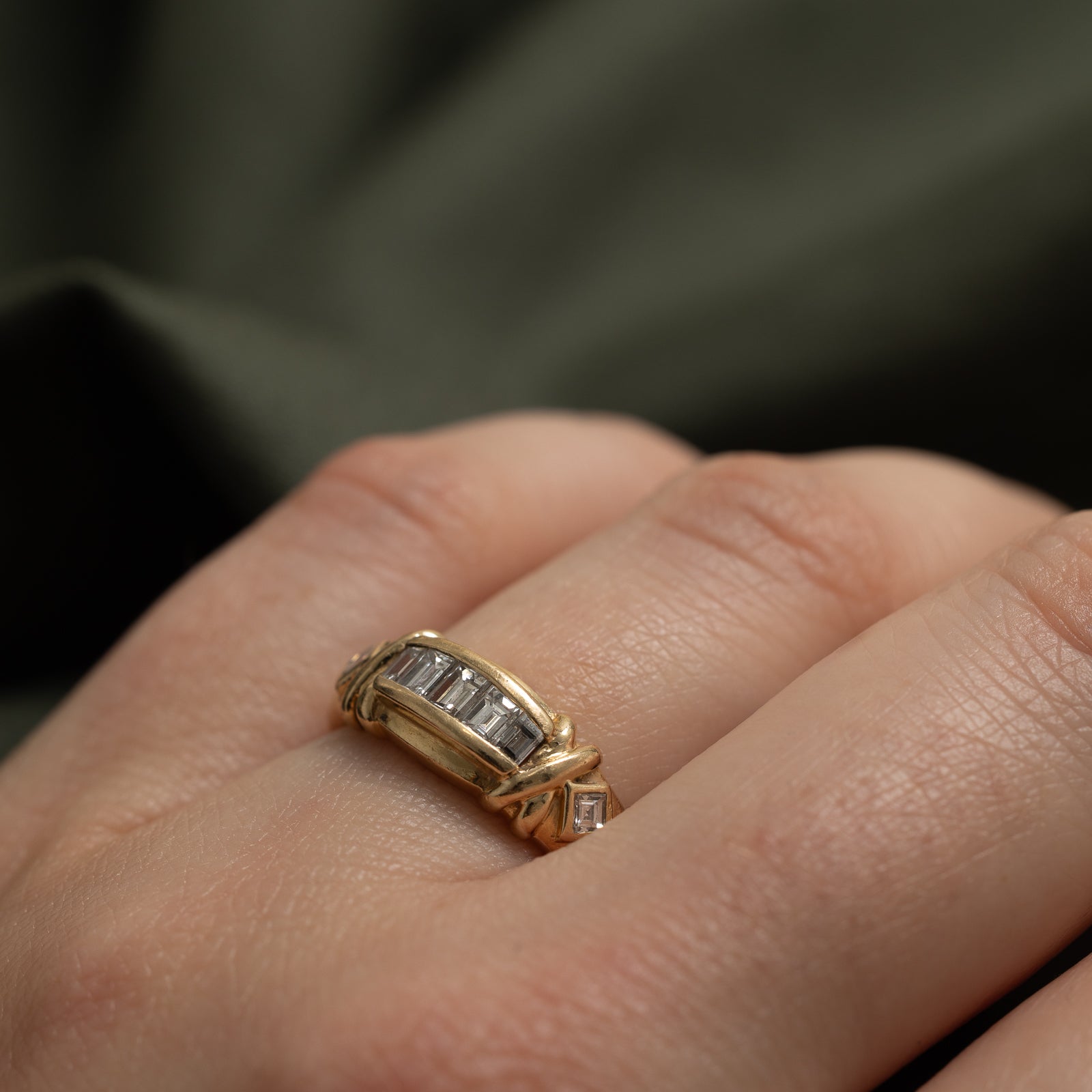 Baguette & Square Cut Diamond Ring | 0.48ctw | SZ 6.25