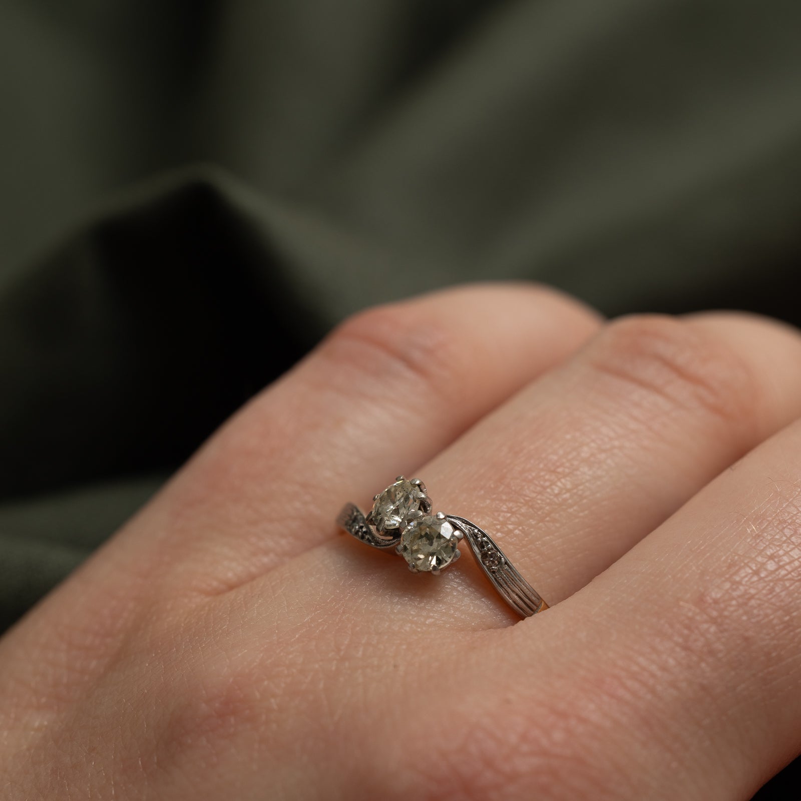 Antique Diamond Toi et Moi Ring | 0.45ctw | SZ 7.75