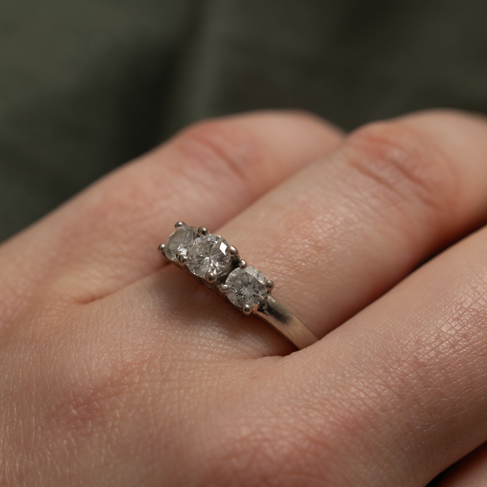 Three Stone Diamond Engagement Ring | 1.00ctw | SZ 8.5
