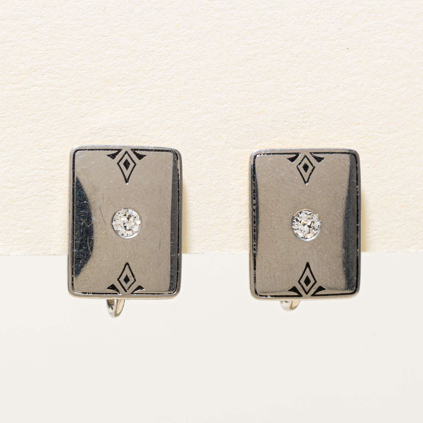 'Birks' Diamond Clip On Earrings | 0.14ctw
