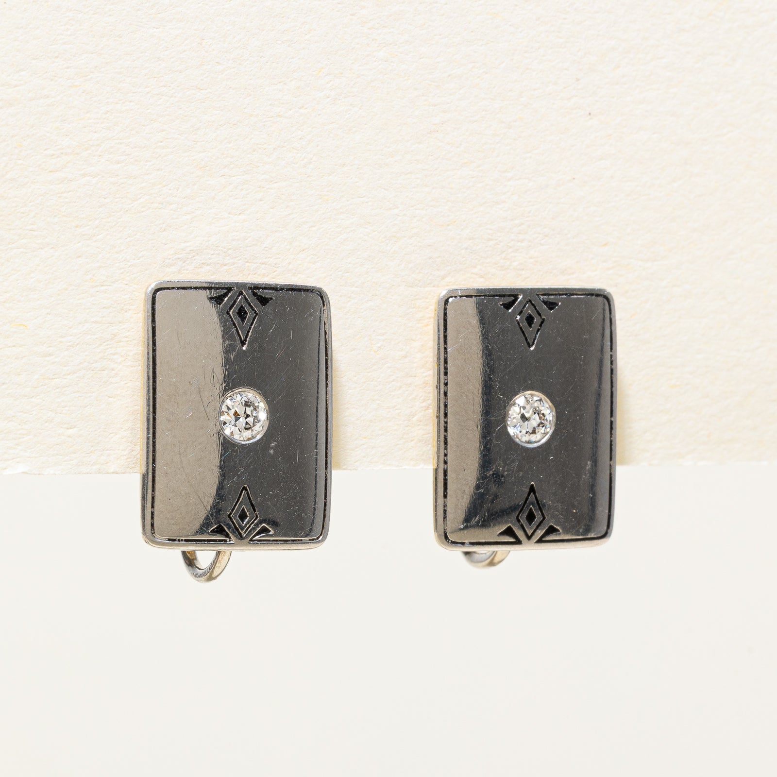 'Birks' Diamond Clip On Earrings | 0.14ctw