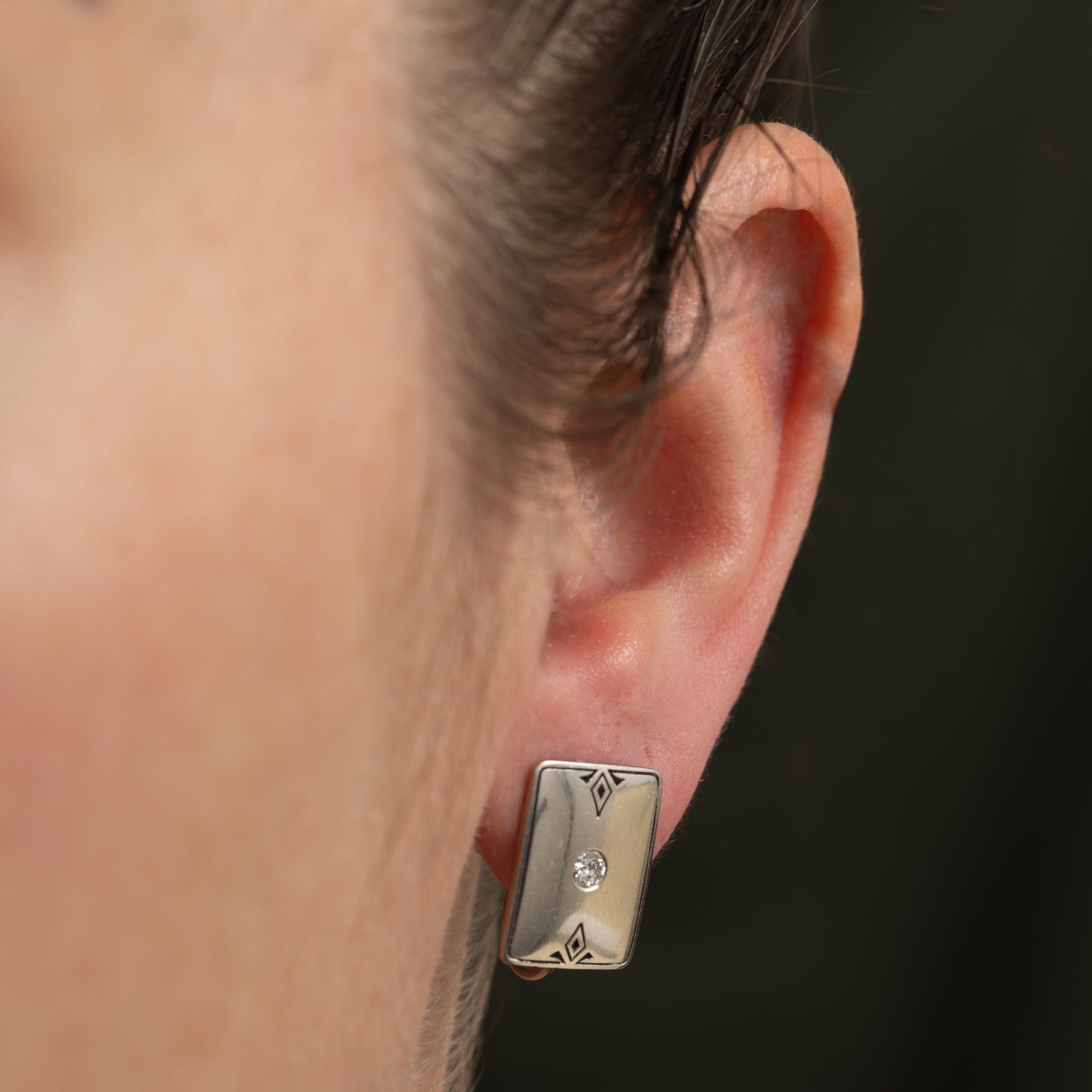 'Birks' Diamond Clip On Earrings | 0.14ctw
