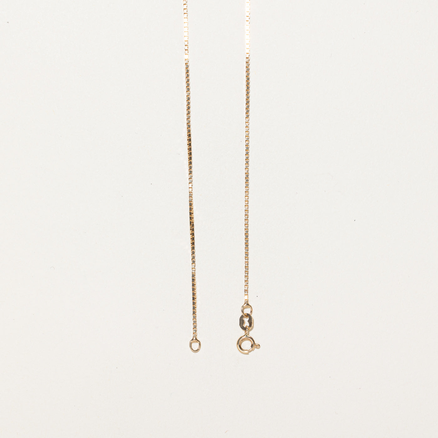 10K Yellow Gold Box Link Chain | 18"
