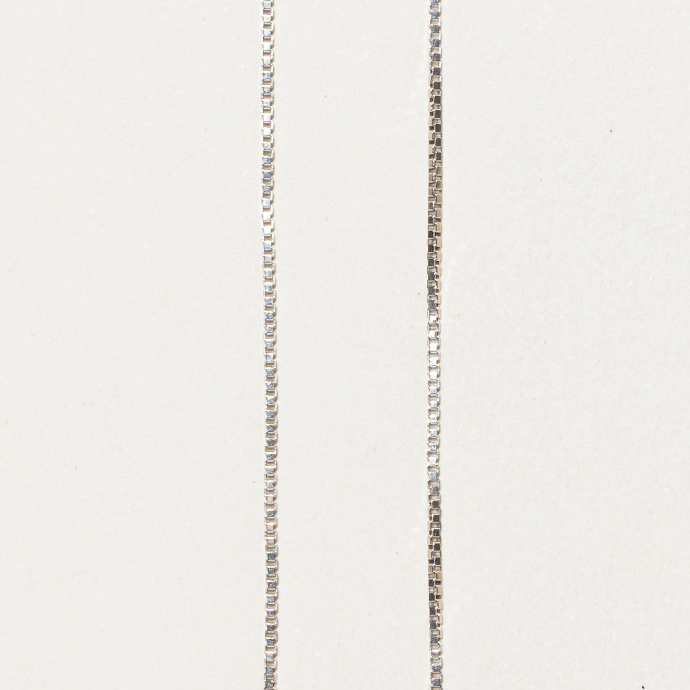 14K White Gold Box Link Chain | 20"