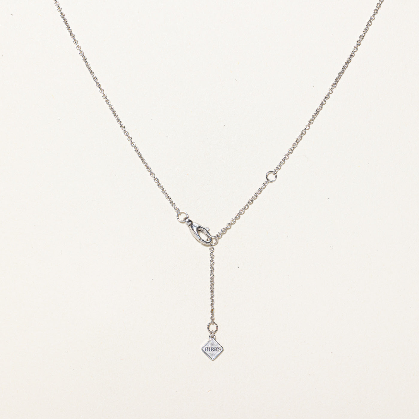 'Birks' Blue Topaz & Diamond Halo Pendant Necklace | 20.00ct, 0.13ctw | 18"