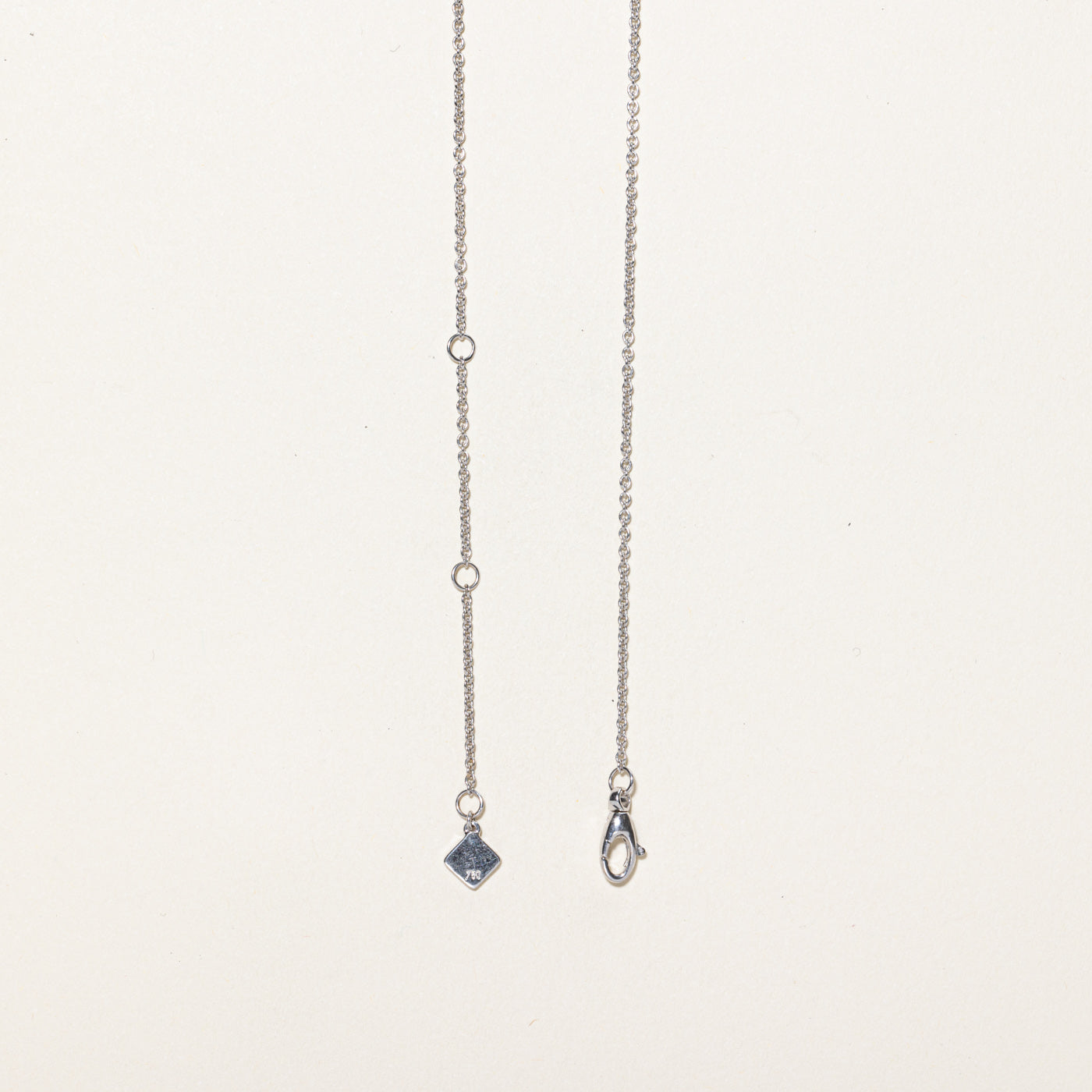'Birks' Blue Topaz & Diamond Halo Pendant Necklace | 20.00ct, 0.13ctw | 18"