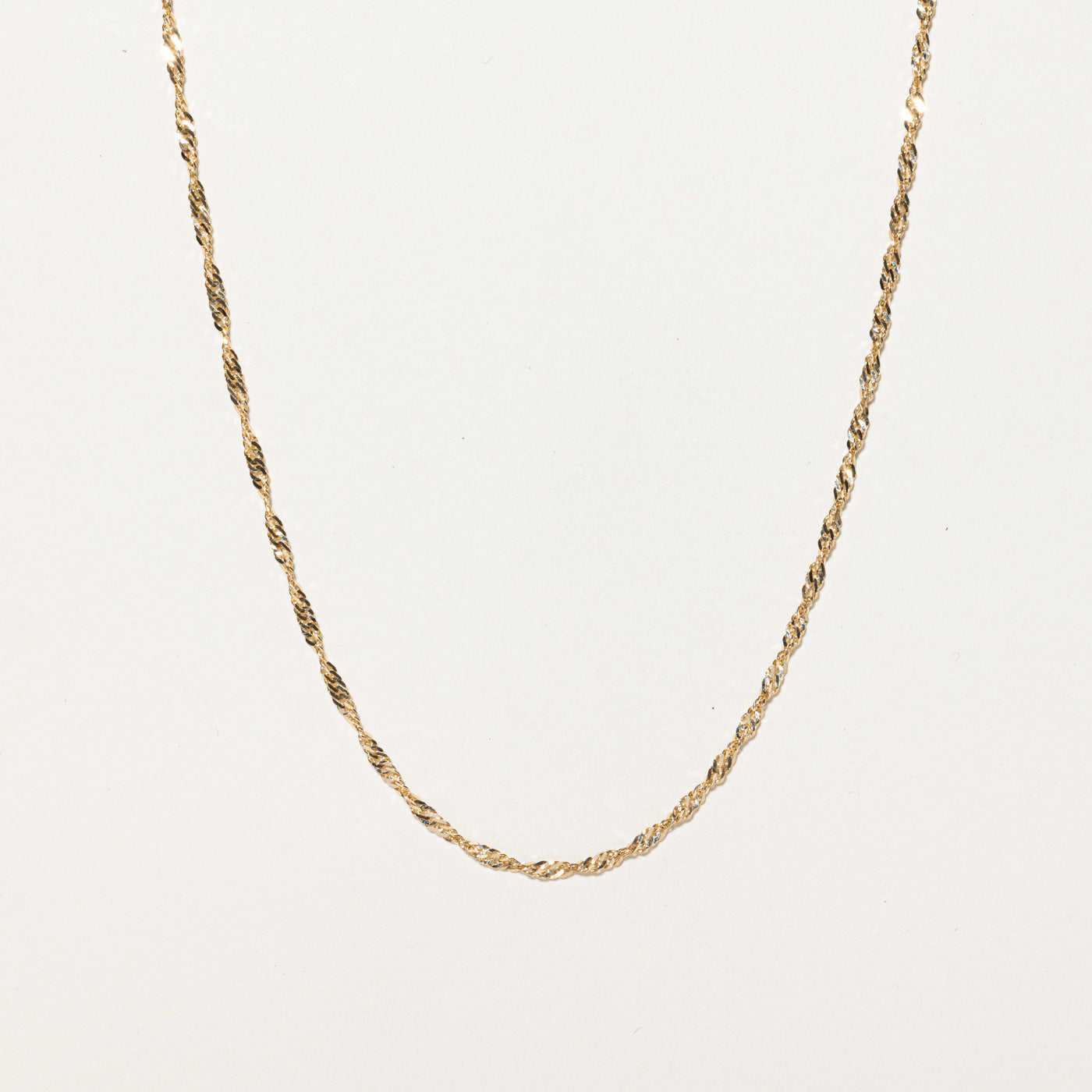 14K Yellow Gold Singapore Chain | 18"