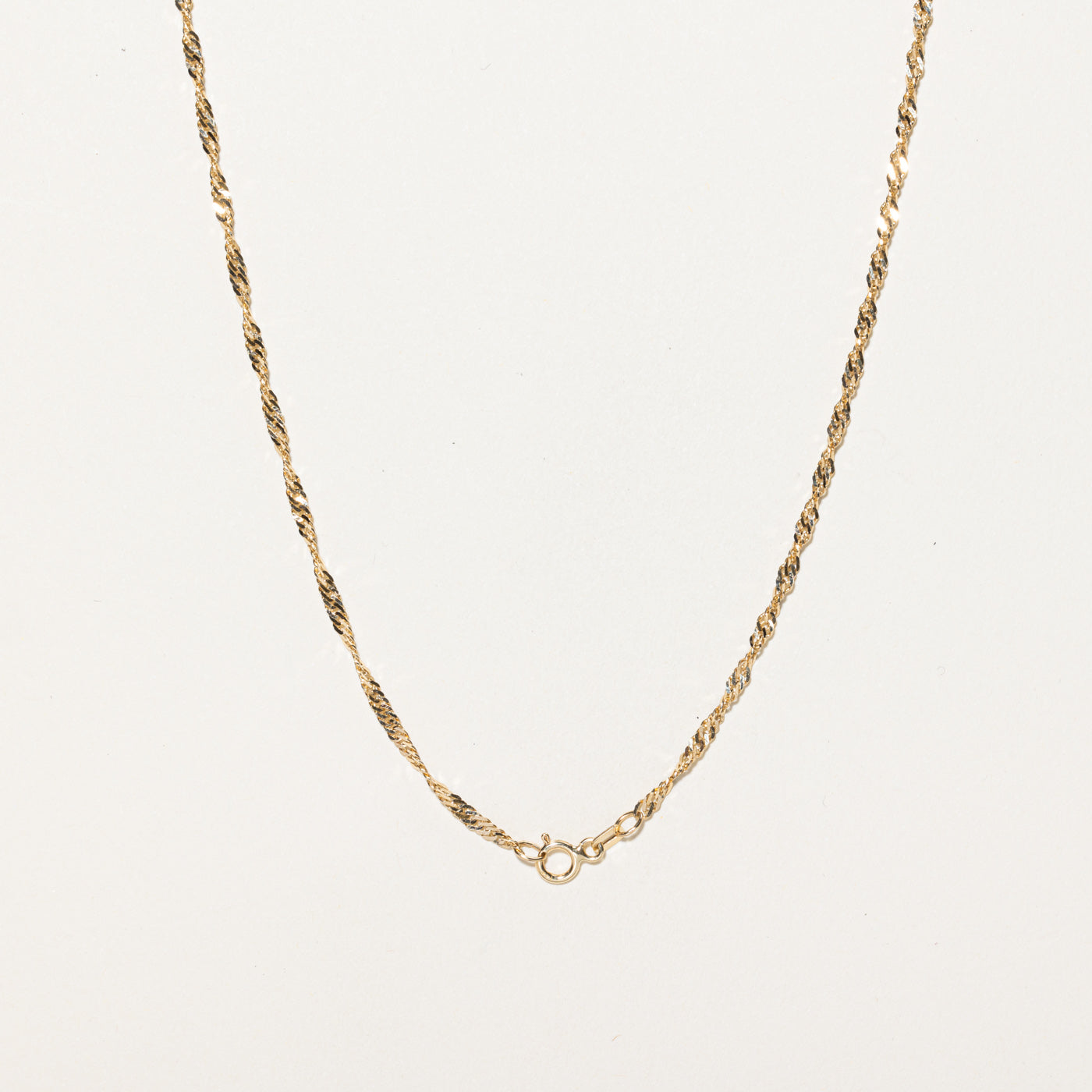 14K Yellow Gold Singapore Chain | 18"
