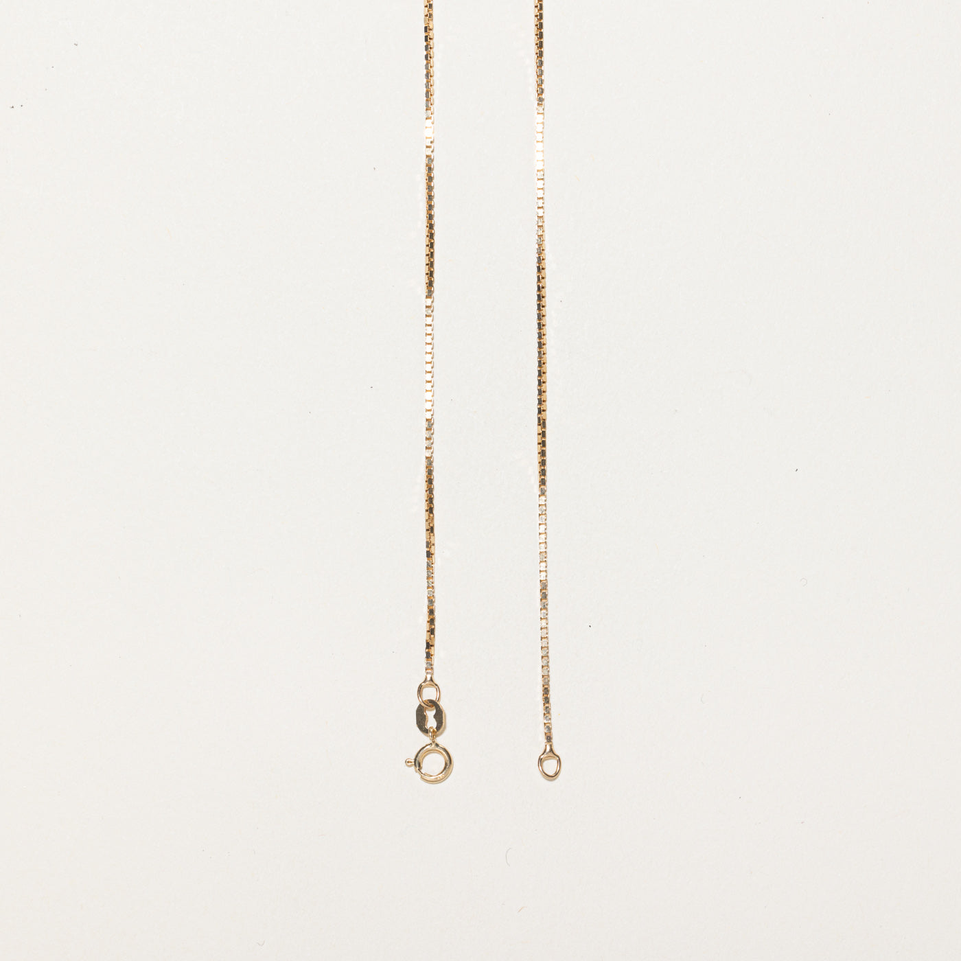 10K Yellow Gold Box Link Chain | 16"