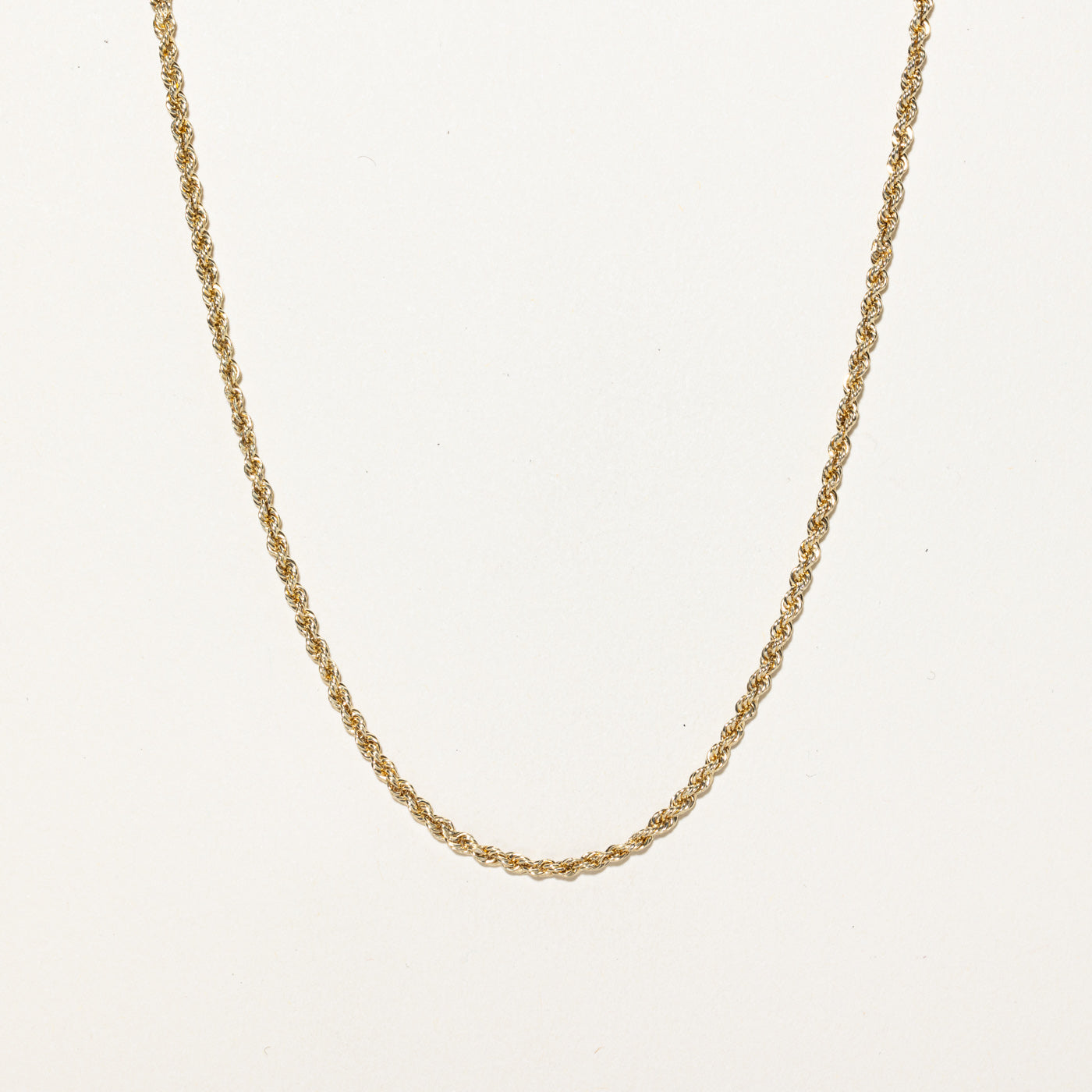 10k Yellow Gold Rope Chain | 18"