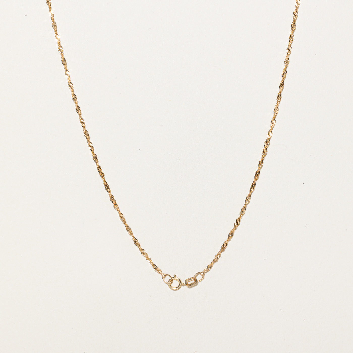 10K Yellow Gold Singapore Chain | 16"