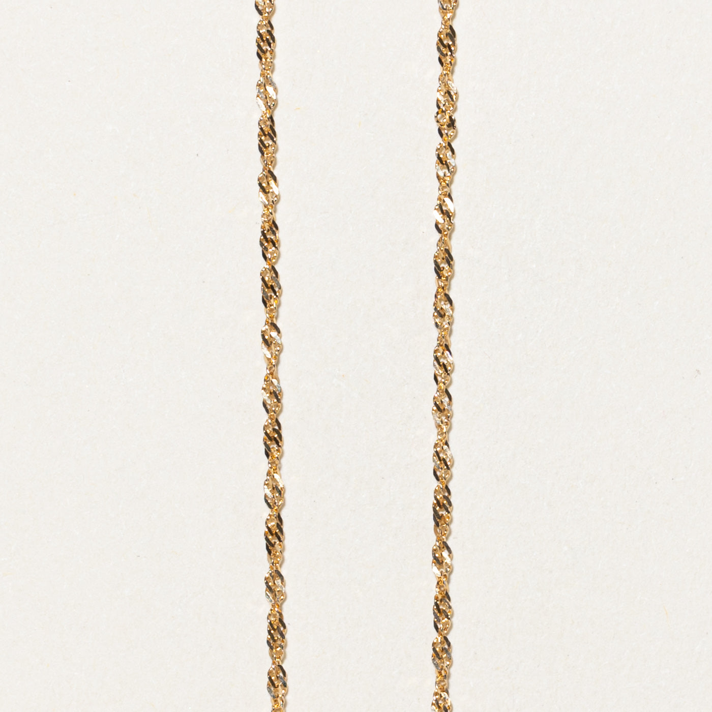 10K Yellow Gold Singapore Chain | 16"