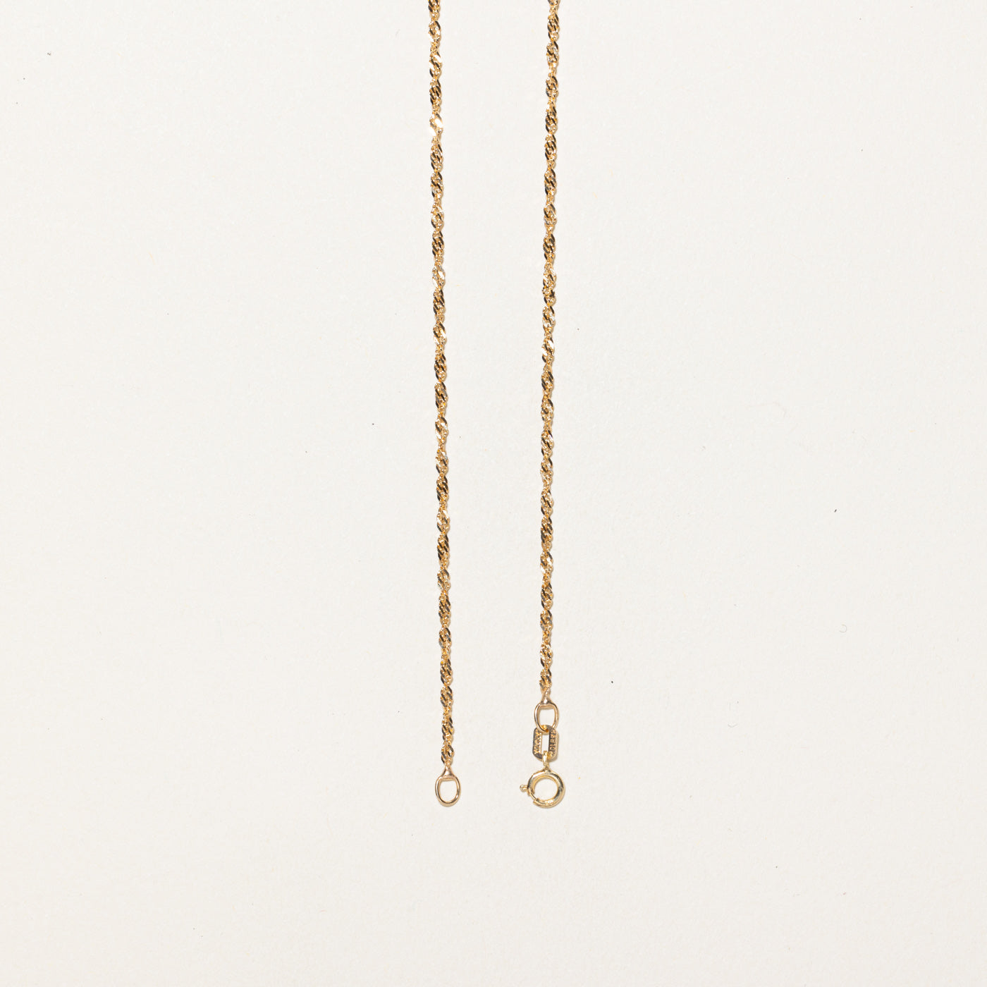 10K Yellow Gold Singapore Chain | 16"
