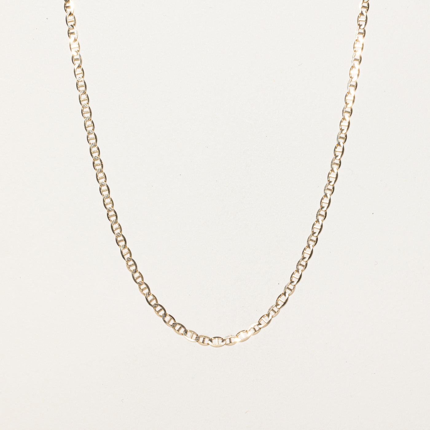 14K Yellow Gold Anchor Chain | 18"
