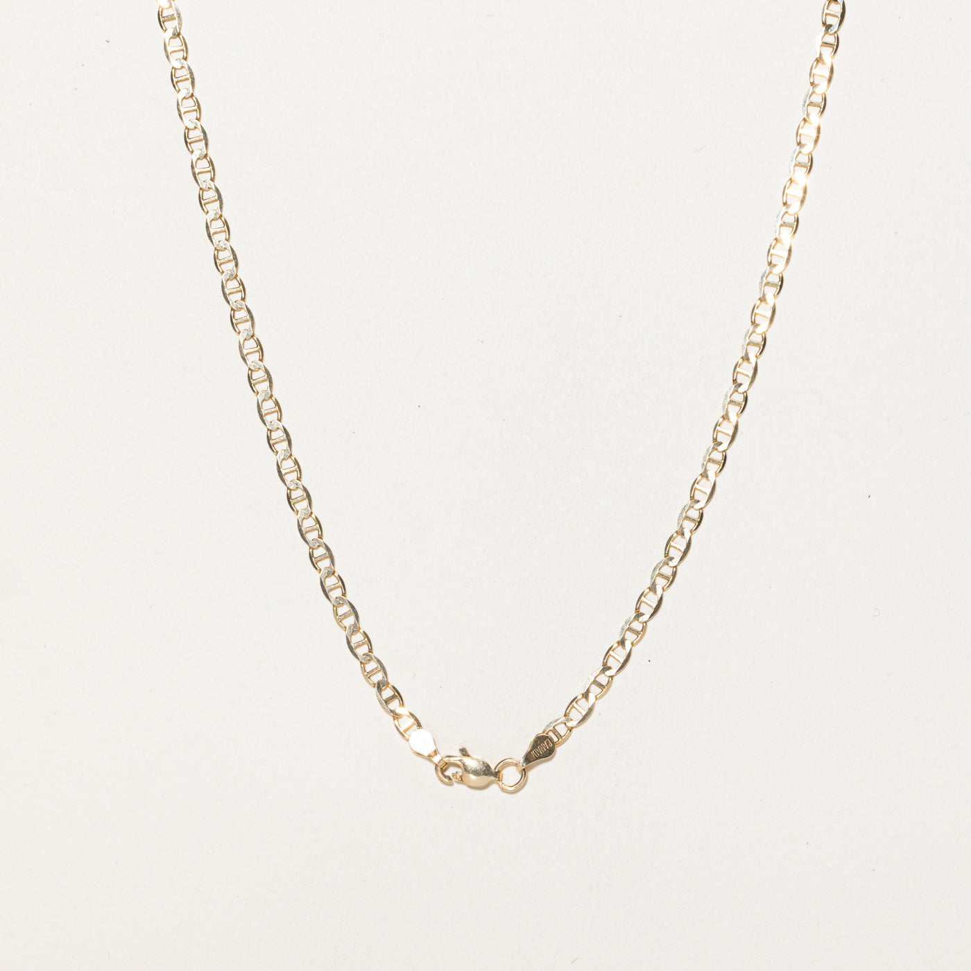 14K Yellow Gold Anchor Chain | 18"