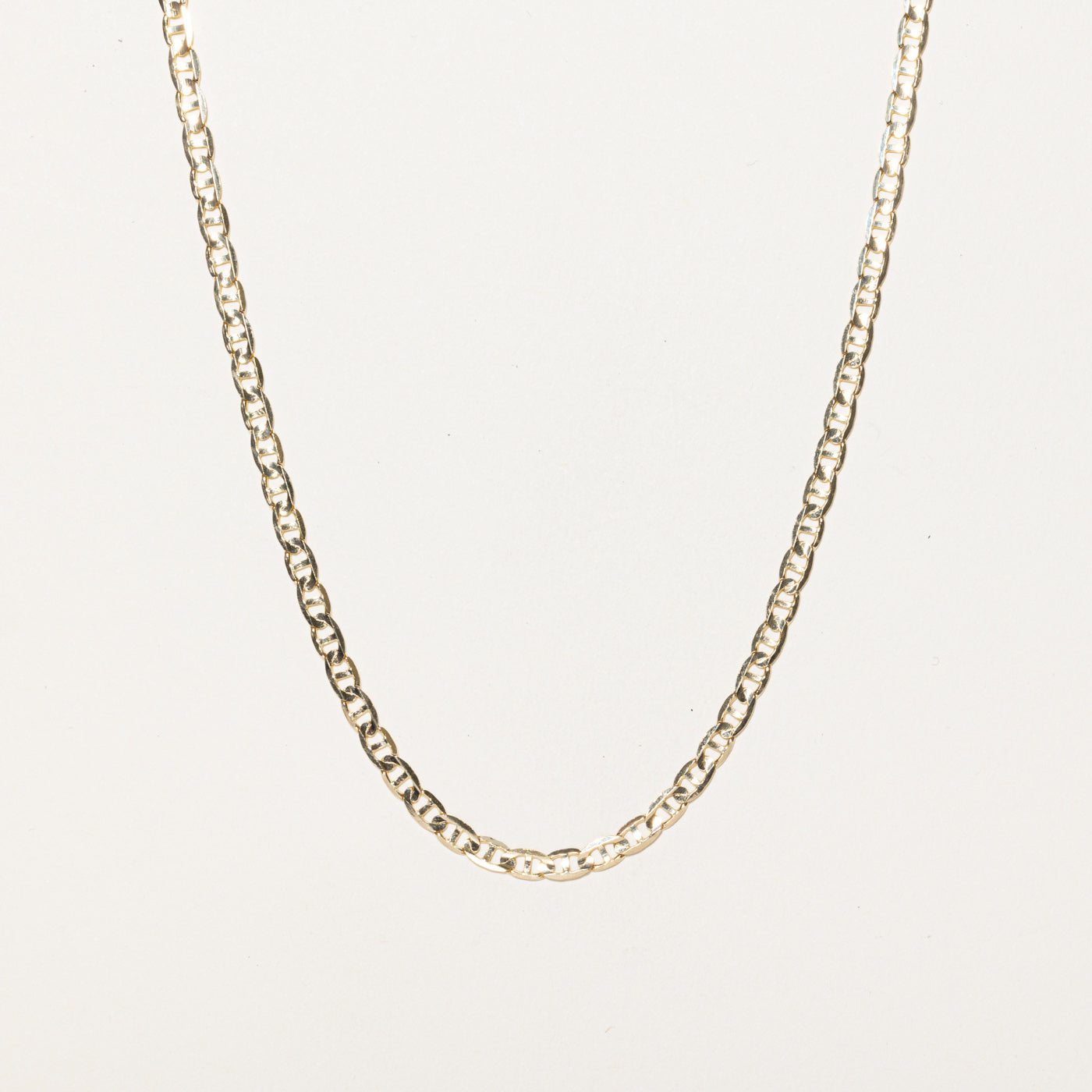14K Yellow Gold Anchor Chain | 24"