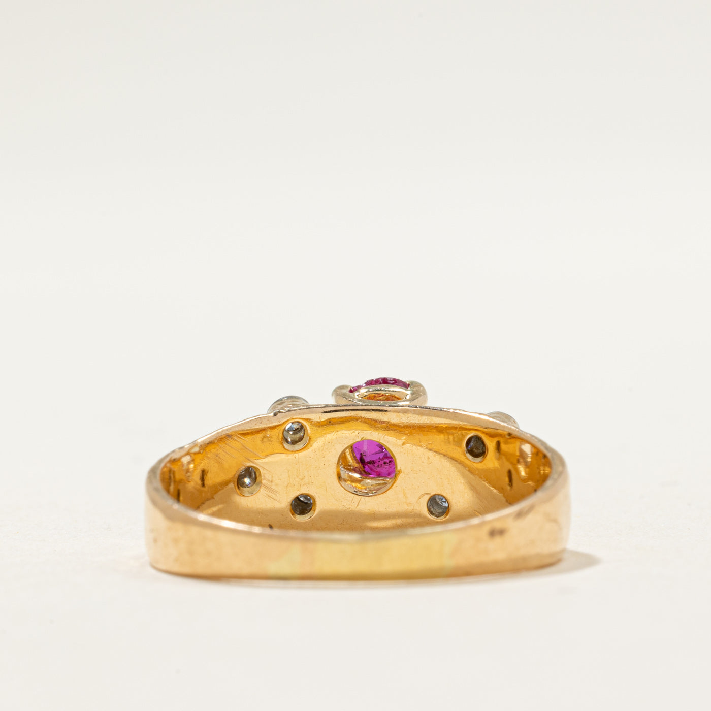 'Cavelti' Ruby & Diamond Ring | 0.90ct, 0.08ctw | SZ 8.5