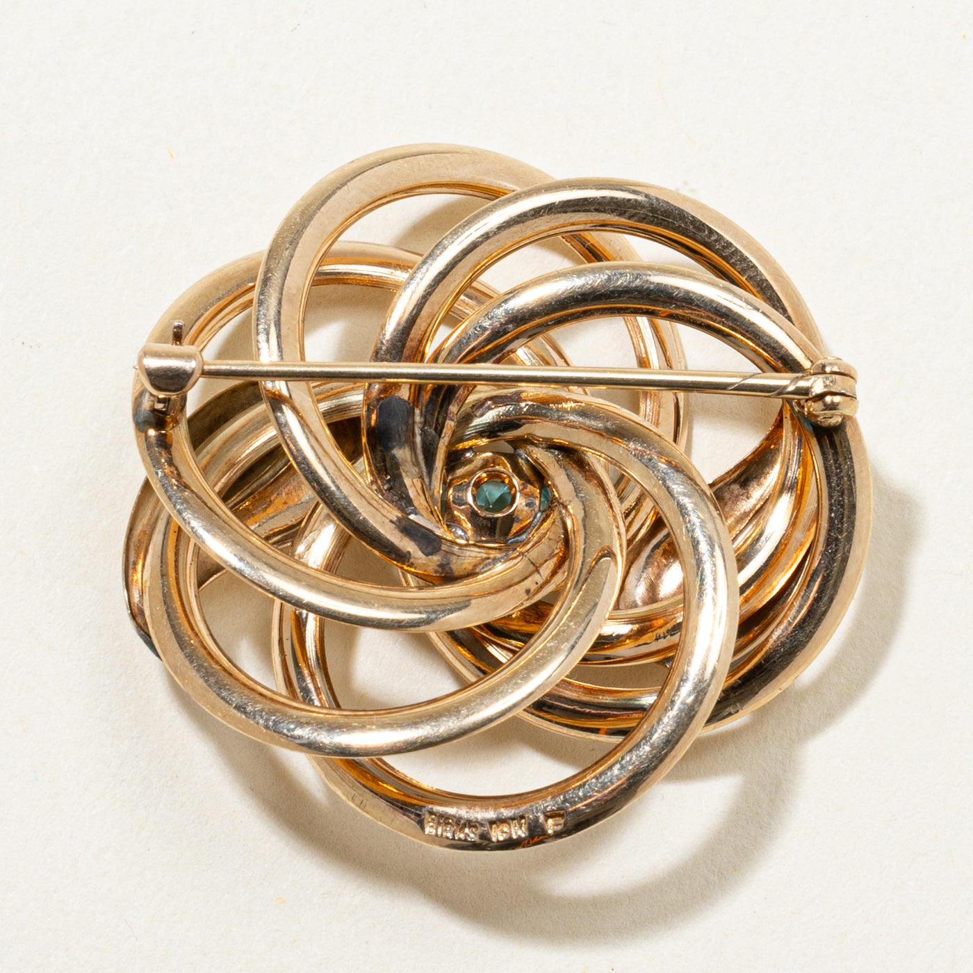 'Birks' Zircon Floral Brooch | 1.28ct