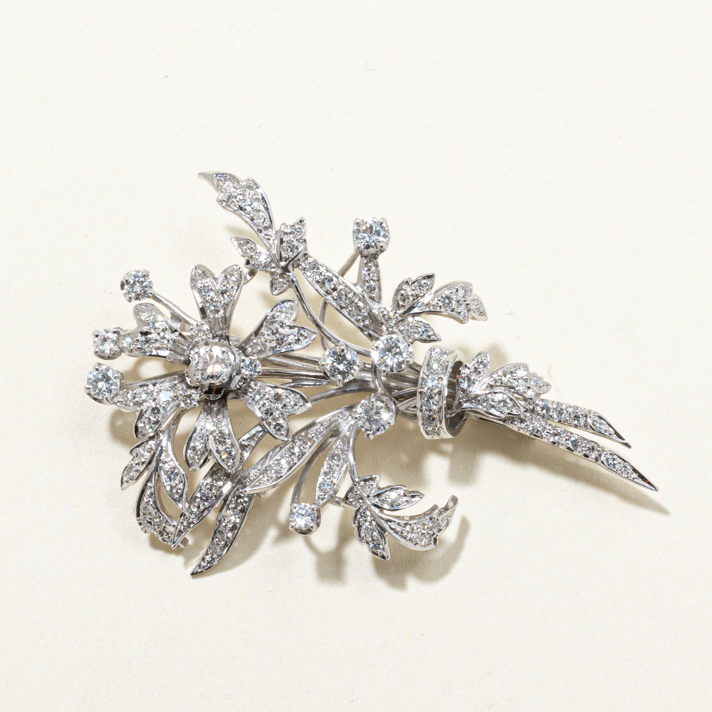Diamond Floral Bouquet Brooch | 1.74ctw