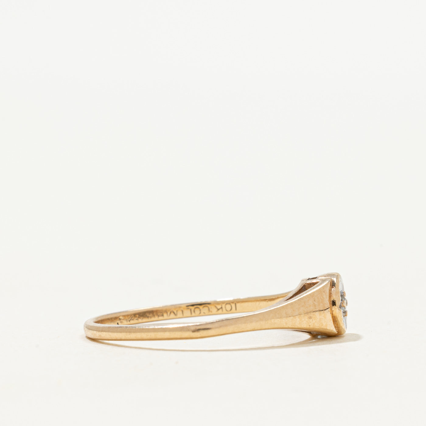 Star Set Diamond Tapered Ring | 0.005ct | SZ 5.25