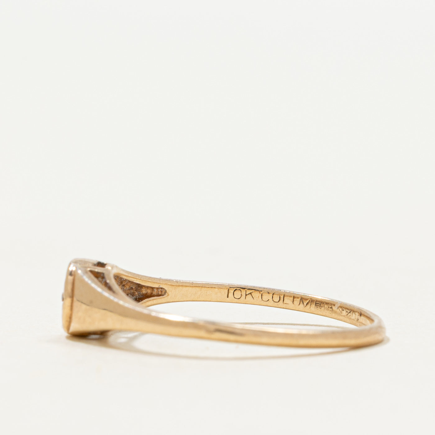 Star Set Diamond Tapered Ring | 0.005ct | SZ 5.25