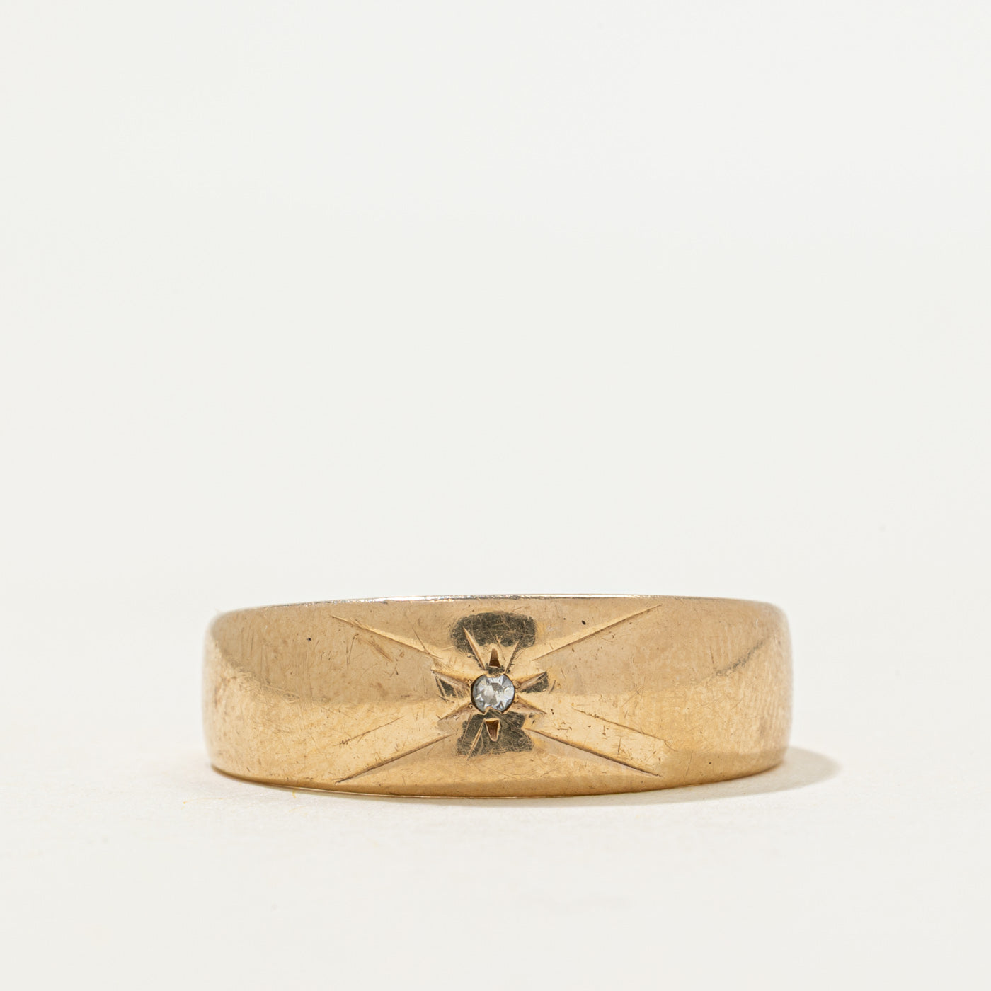 'Birks' Star Set Diamond Band | 0.007ct | SZ 9.25