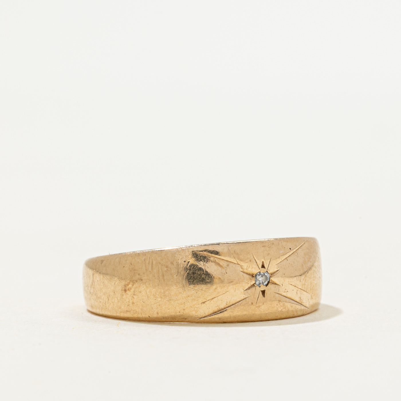 'Birks' Star Set Diamond Band | 0.007ct | SZ 9.25