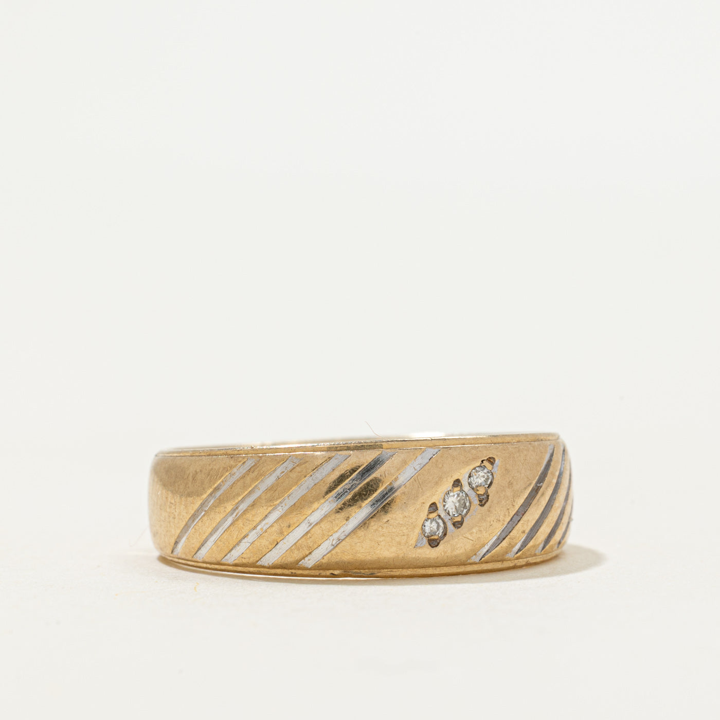 'Birks' Diamond Engraved Band | 0.02ctw | SZ 9.25