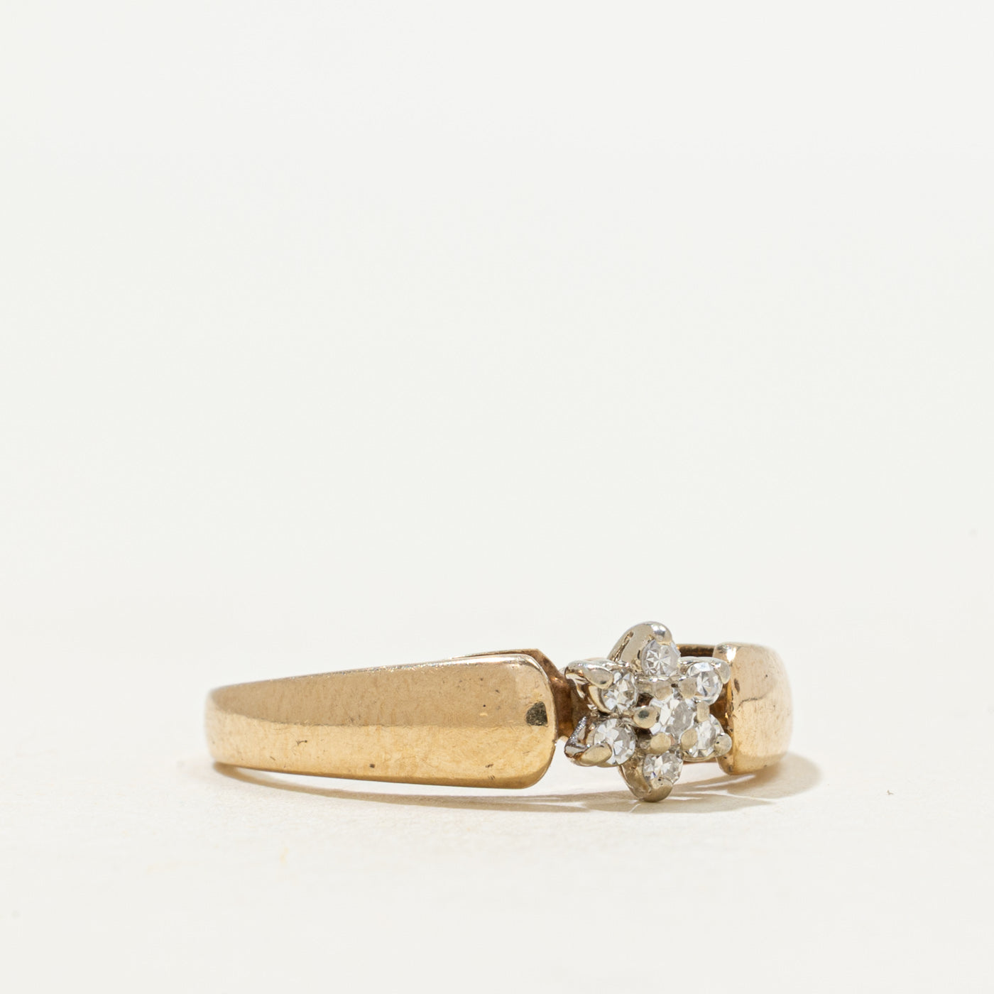 'Birks' Diamond Petal Cluster Ring | 0.05ctw | SZ 5.25