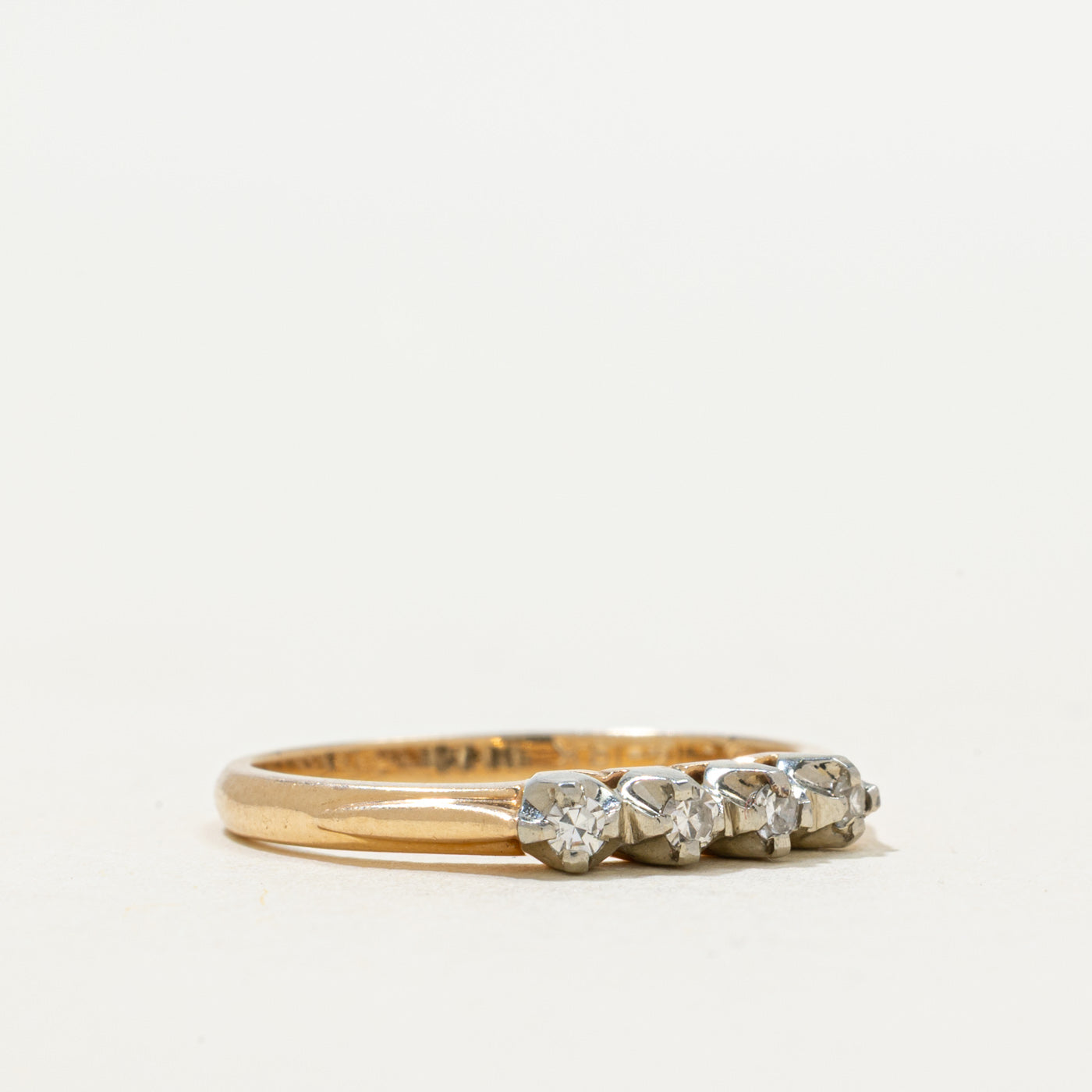 Four Stone Diamond Petite Band | 0.04ctw | SZ 6