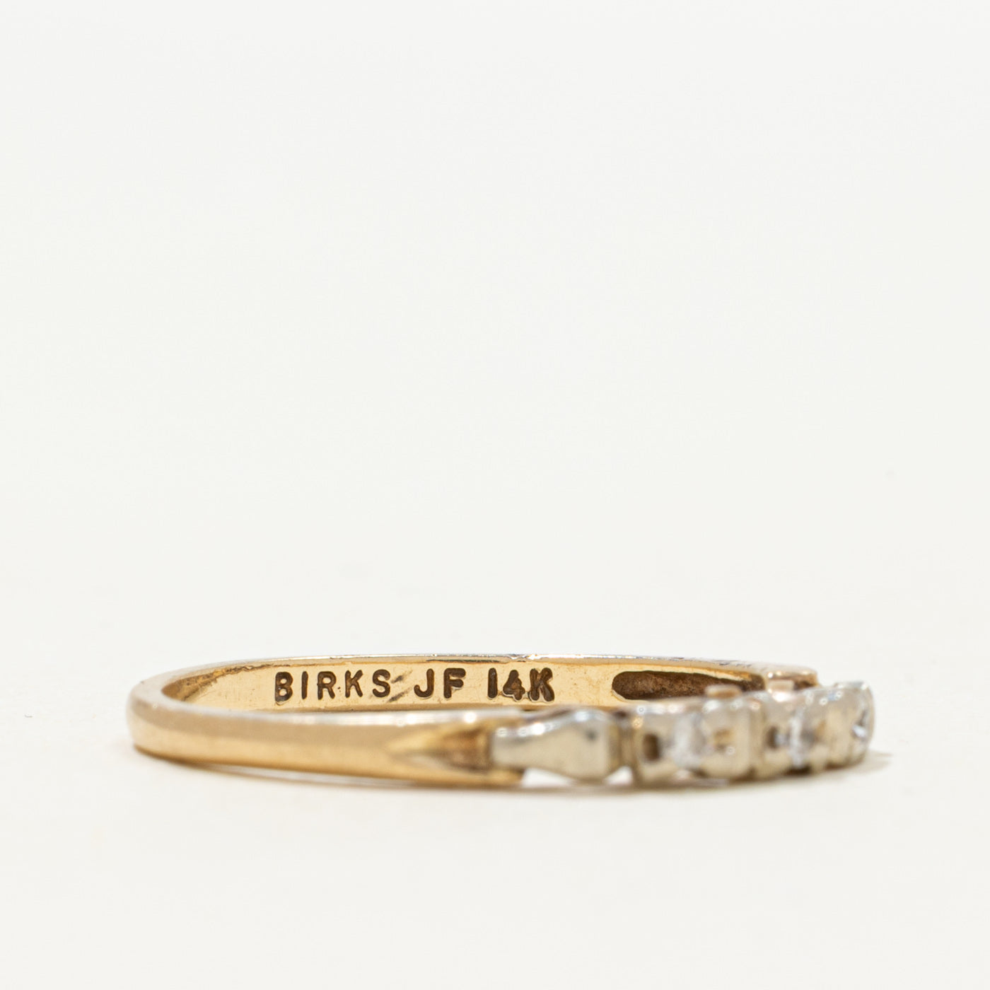 'Birks' Diamond Thin Ring | 0.02ct | SZ 6