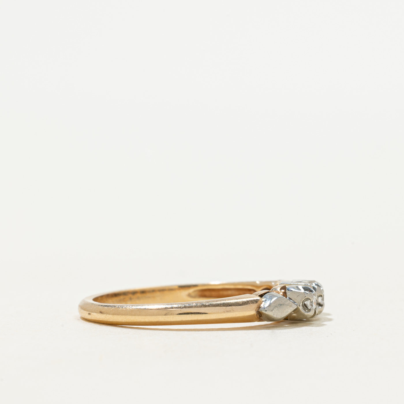 Three Stone Diamond Petite Ring | 0.02ctw | SZ 6.25