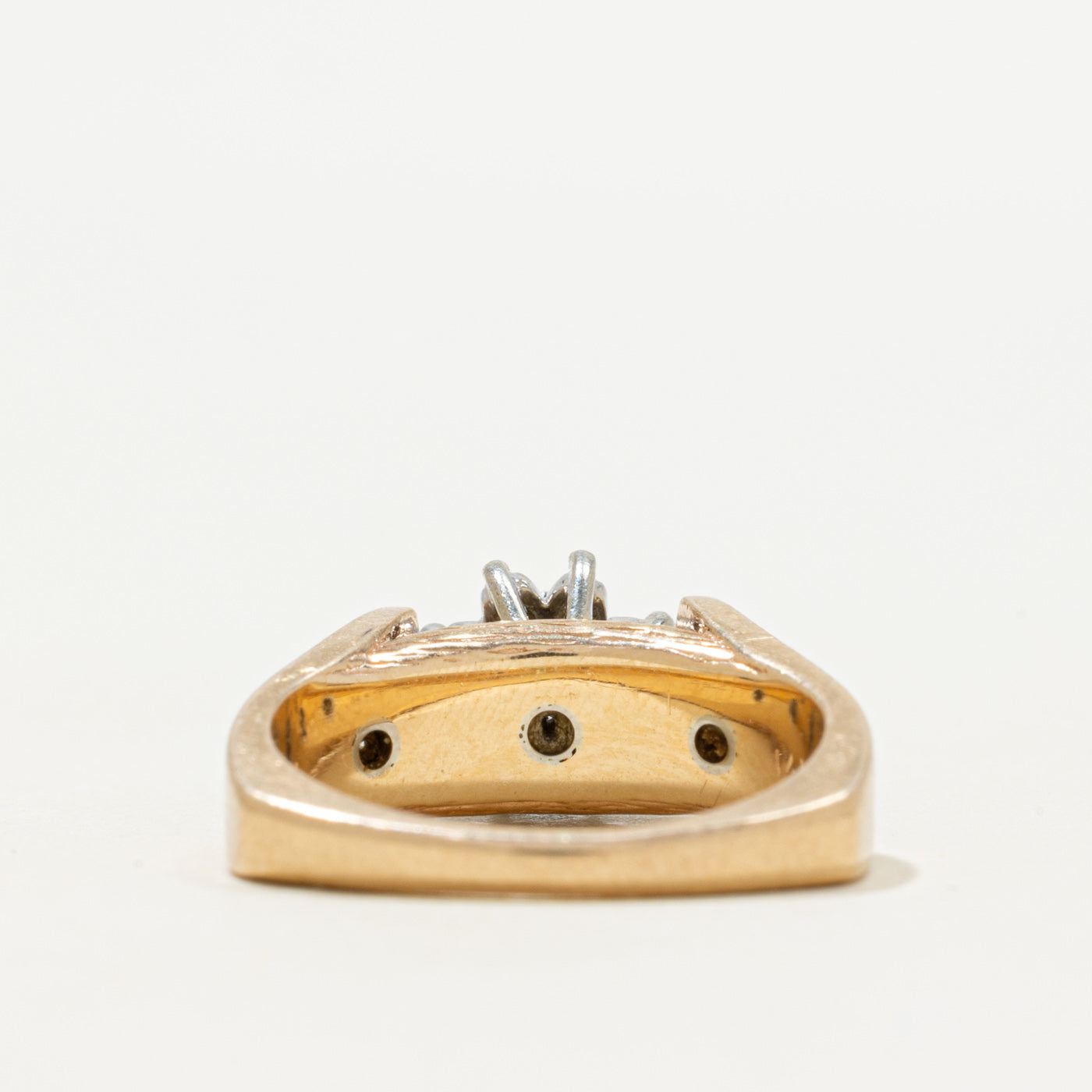 Diamond Petal Cluster Textured Ring | 0.16ctw | SZ 4.5