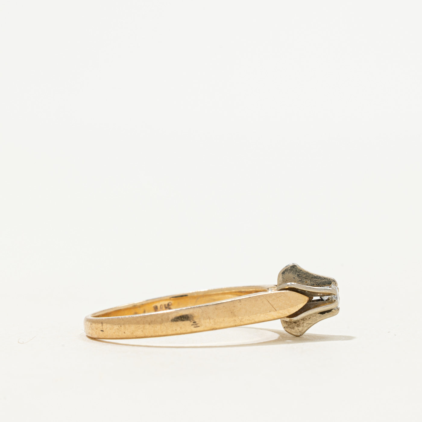 'Birks' Solitaire Diamond Petite Ring | 0.04ct | SZ 6.25