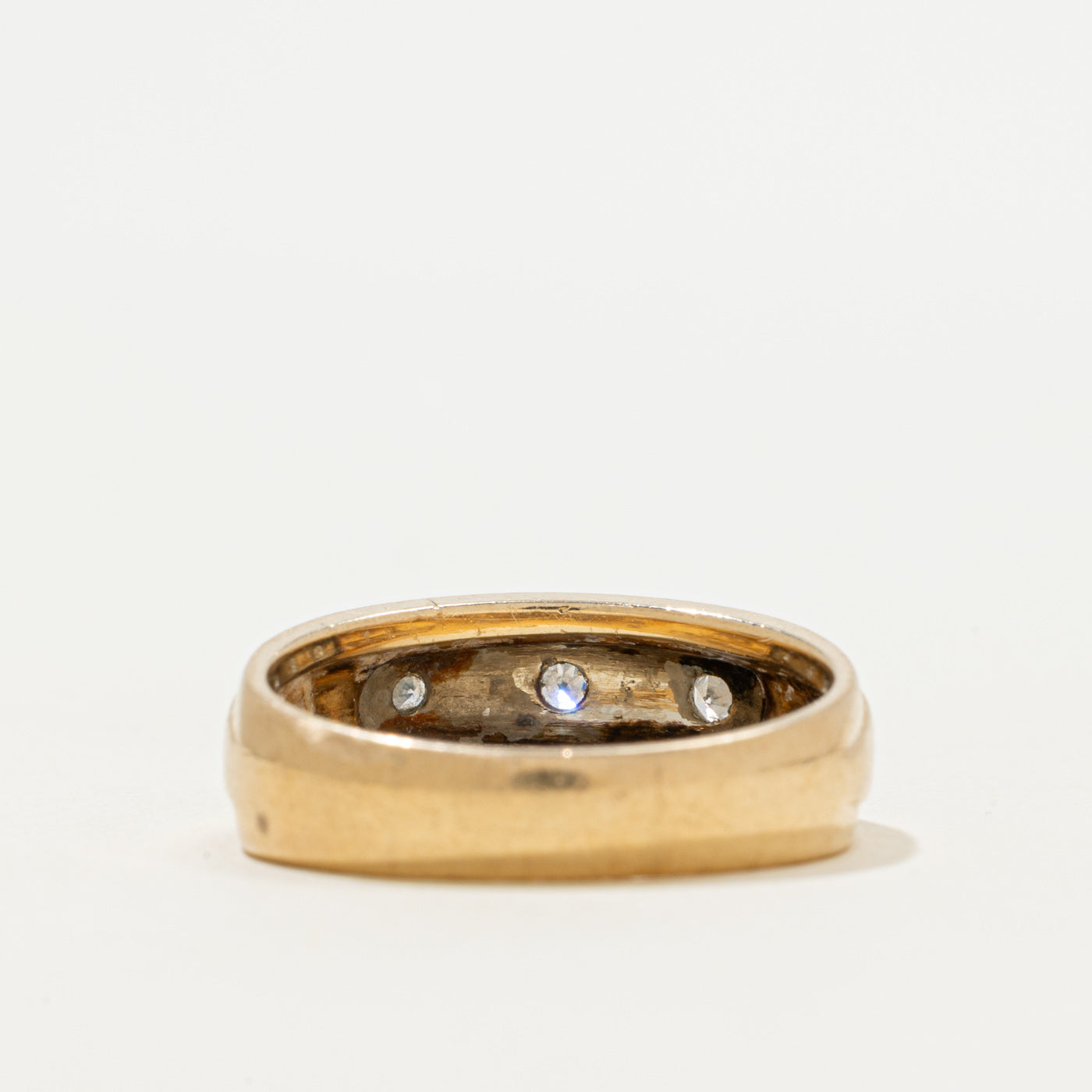 'Birks' Two-Tone Diamond Band | 0.08ctw | SZ 8.75