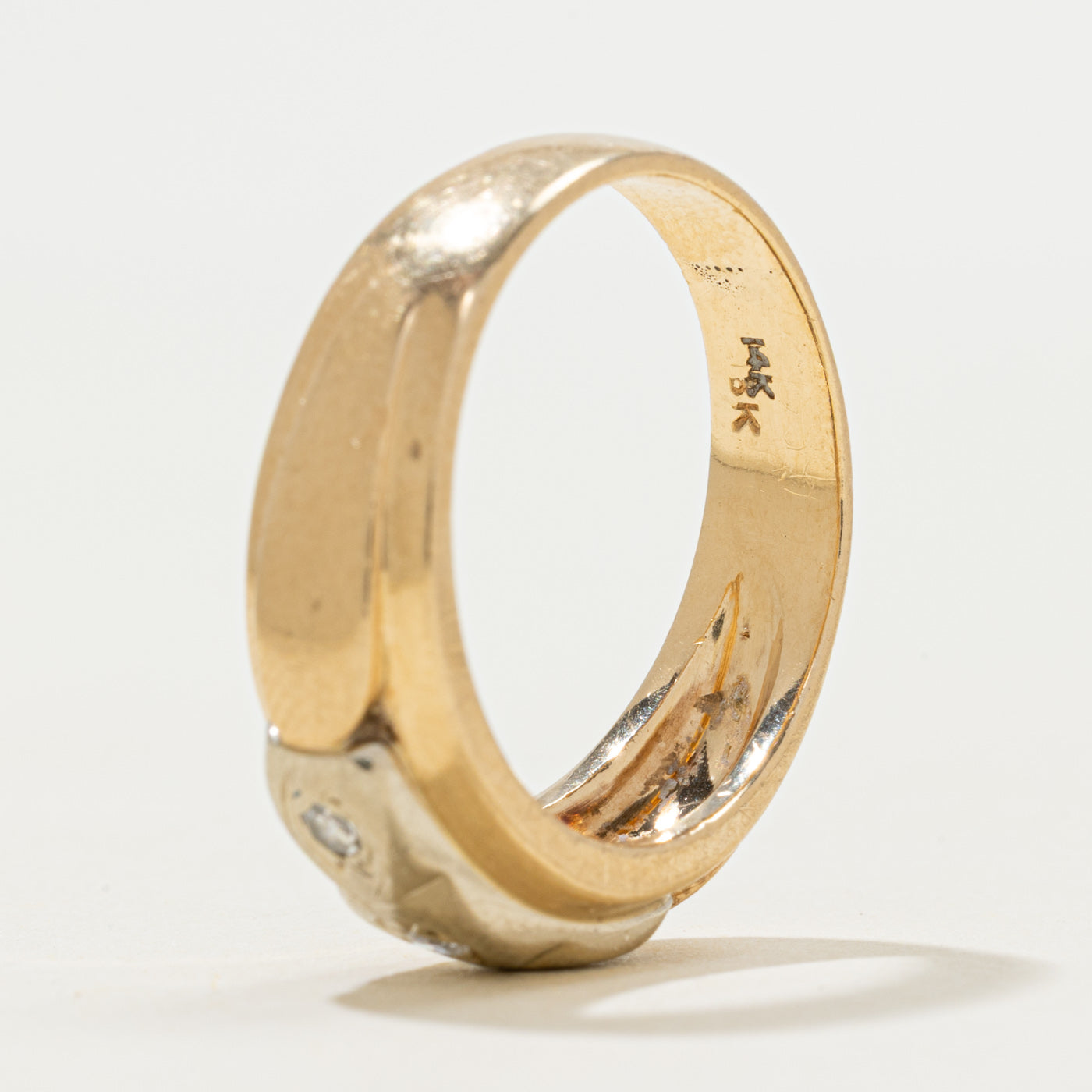 'Birks' Two-Tone Diamond Band | 0.08ctw | SZ 8.75