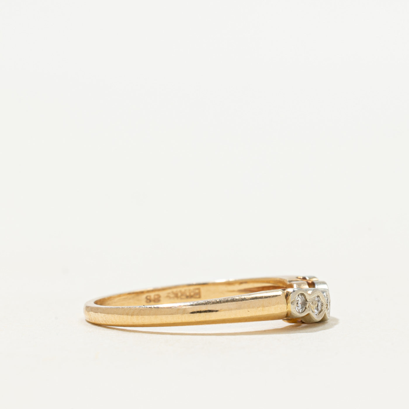 'Birks' Diamond Contour Ring | 0.04ctw | SZ 5.5