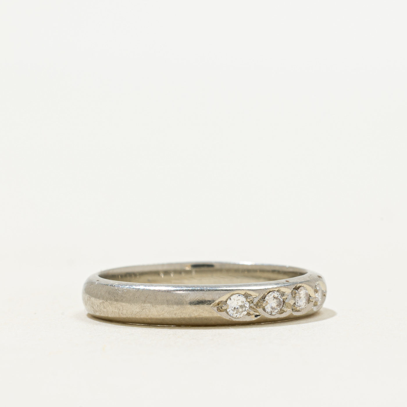 18k Four-Stone Diamond Band | 0.04ctw | 3.10mm | SZ 5.75